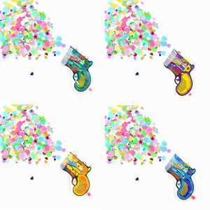 Factory Wholesale Funny Party Hand Cannon Wedding Atmosphere Decoration Confetti Fireworks Outdoor Handheld Confetti Cannon