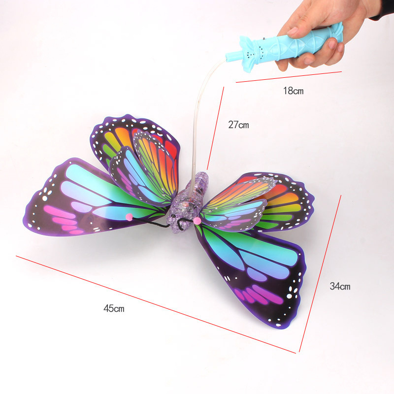 Electric butterfly portable lantern kid's toy music wings flashing butterfly illuminated LED Glowing Flashing Colorful butterfly