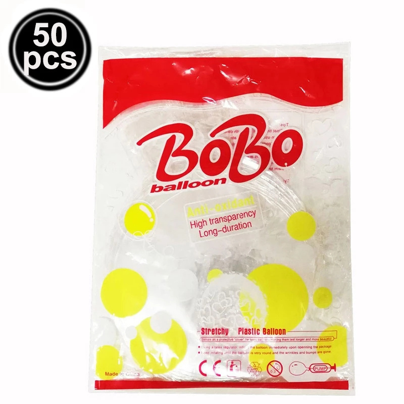 8/10/18/24/36inch Clear Bubble Balloons PVC Helium Ballons Transparent Round Shape Bobo Balloon For Birthday Wedding Decorations