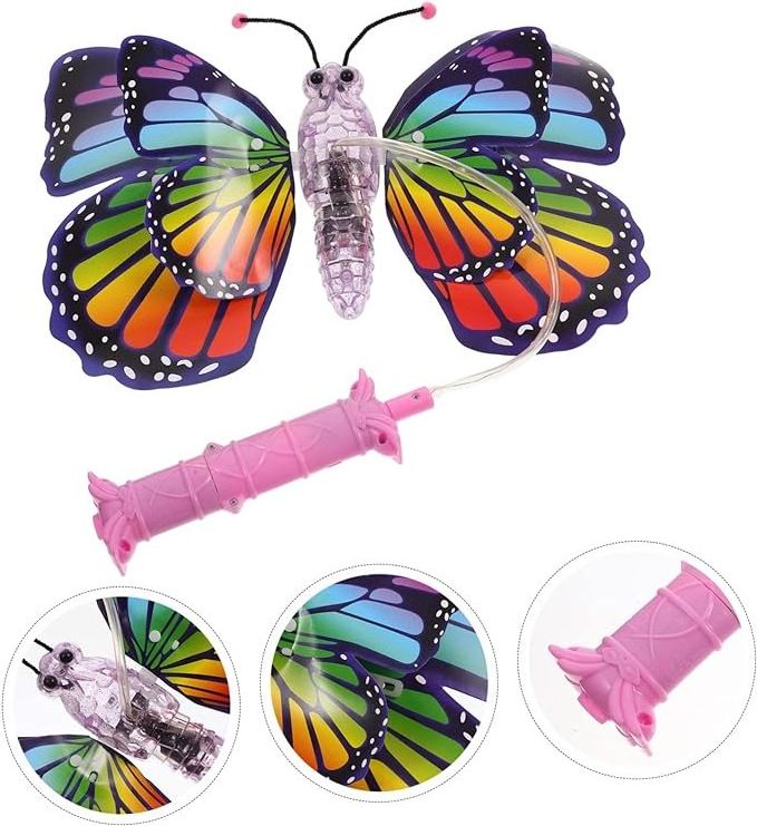 Electric butterfly portable lantern kid's toy music wings flashing butterfly illuminated LED Glowing Flashing Colorful butterfly