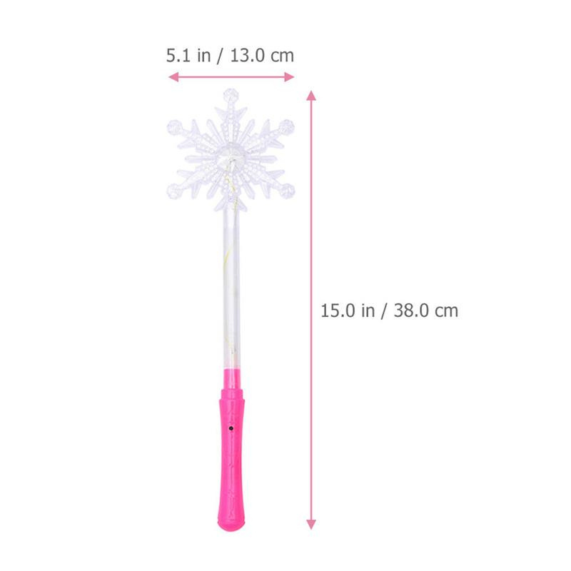 LED Flashing Lights Up Glow Sticks Snowflake Wand Party Concert Kids Gift Glowing Toys