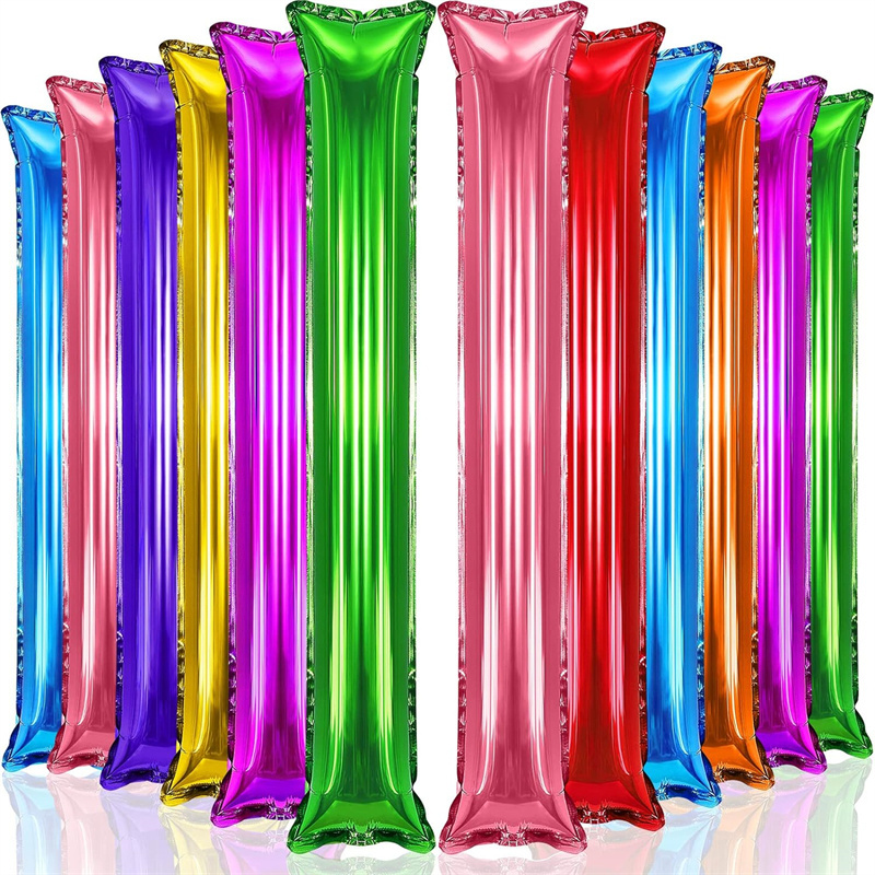 Thicken Bam Bam Thunder Sticks Metallic Foil Cheering Sticks for Sports Cheers Ball Dance Basketball Football Noisemakers