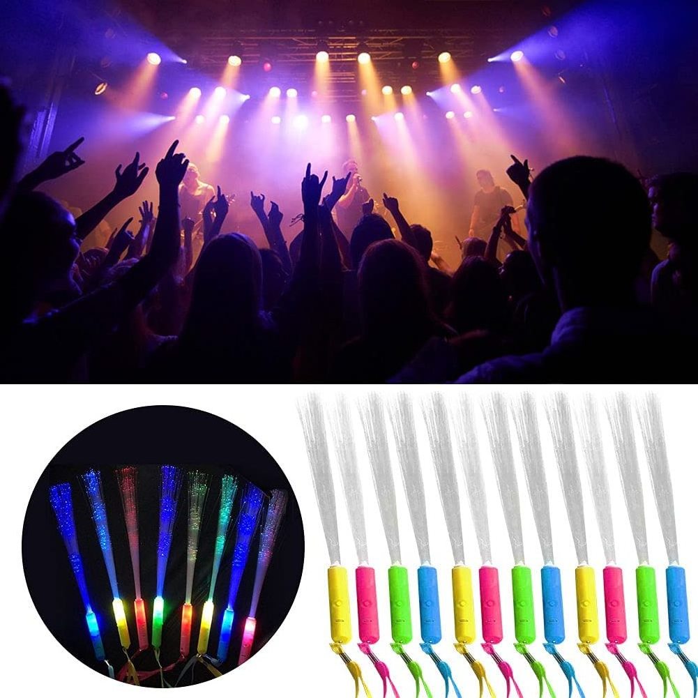 Fiber Optic Wands Light Up Wands Glow Wands Led Sticks Bulk Glow Stick for Birthday Bridal Shower Wedding Favors Party Supplies