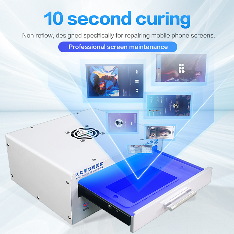 New Product Phone Repair Machine Efficient Faster Drying Tool 10 Mobile Phones Screen Repair Uv Light Curing Box