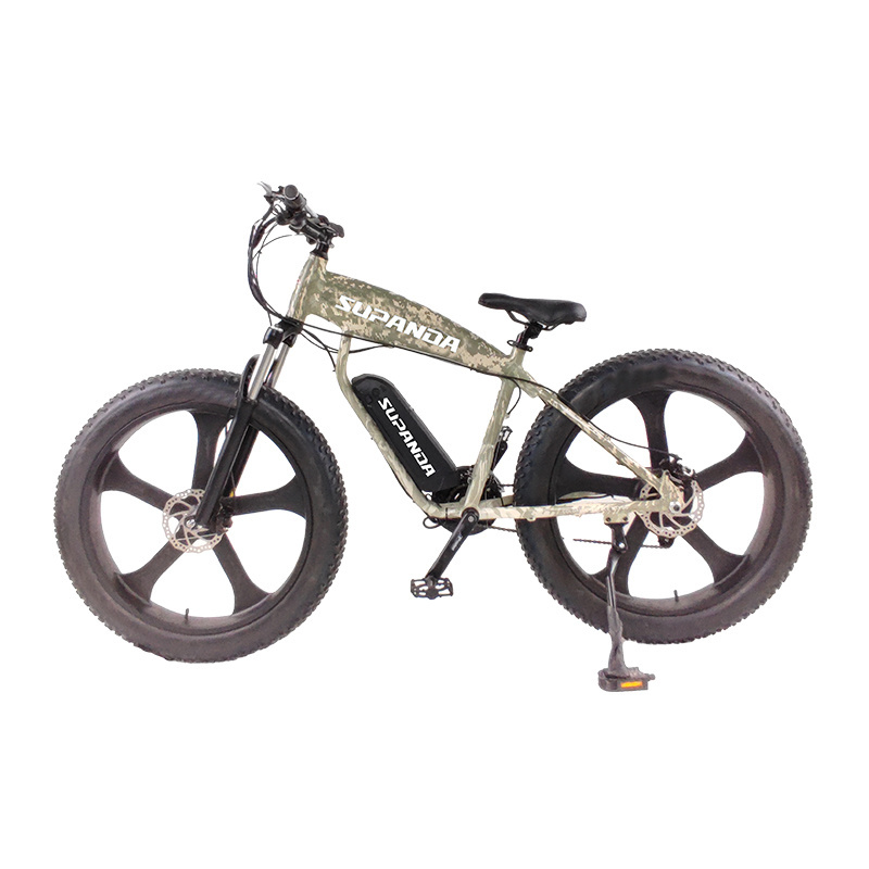 Motorlife 26 inch Electric Fat Bike 500W full suspension snow beach electric mountain bike fat tire ebike