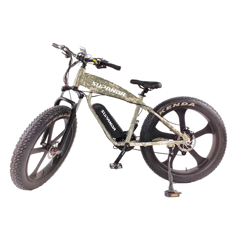 Motorlife 26 inch Electric Fat Bike 500W full suspension snow beach electric mountain bike fat tire ebike