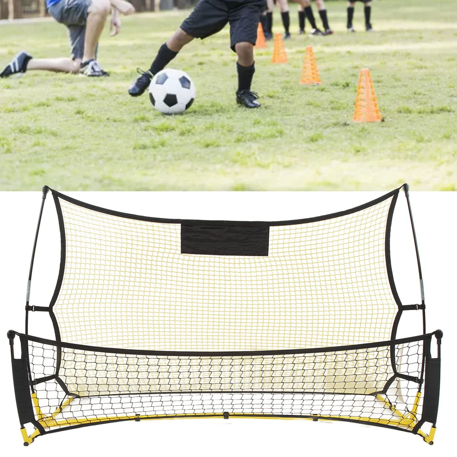 Customized Rebound Soccer Goal, Portable Soccer Goal with Rebounder, 2 in 1 Soccer Rebounder Net