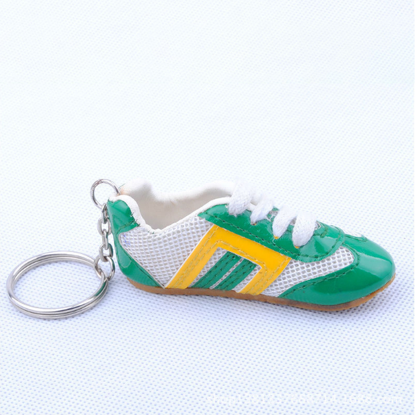 promotional gift mini soccer shoes key chains PVC football shoes key rings 3D shoes key chains custom logo