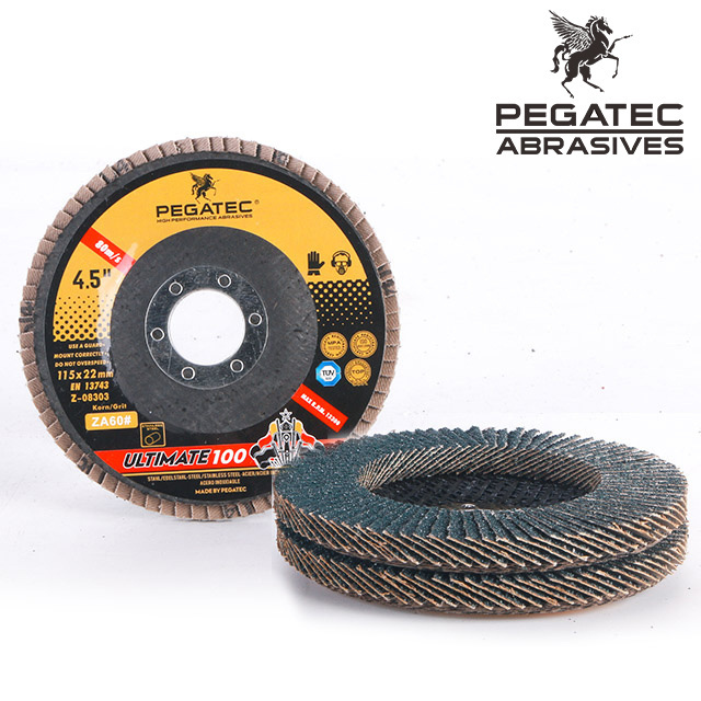 ULTIMATE 4.5 inch 115x22.23 VSM metal polishing carbon steel cutting grinding polishing flex sanding flap disc