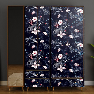 Popular tropical rain forest wind style  PVC Self-Adhesive peel & stick wallpaper roll for furniture wall covering