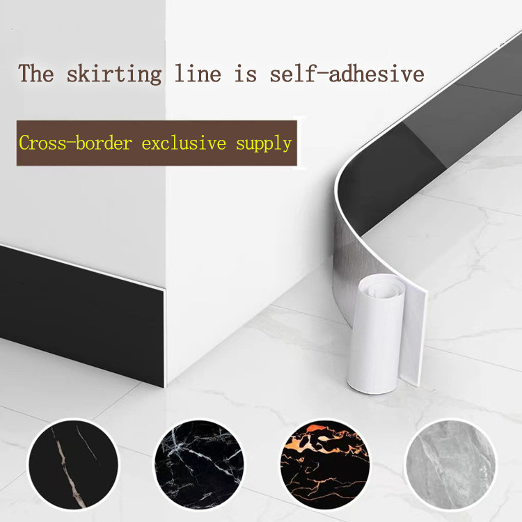 15CM*60CM Living Room Modern Skirting Board Luxury Self Adhesive Baseboard