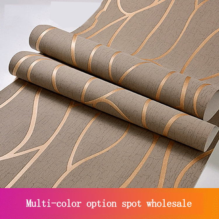 Modern simple 3D curved stripe wallpaper wallpaper bedroom living room background wall hotel restaurant luxury branch wallpaper