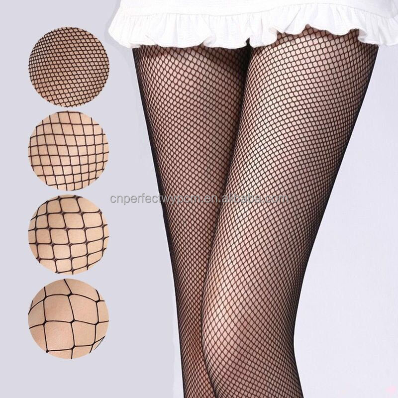 Factory Price Wholesale Long Stoking Purple Bodystocking Sexy Leopard Fishnet Stocking