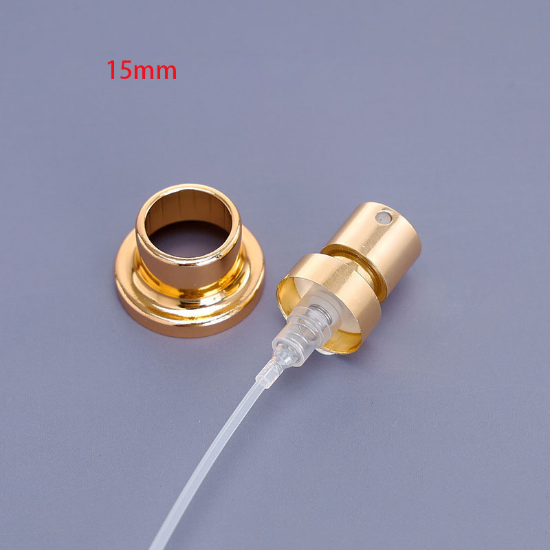 15 mm cosmetic nozzle perfume fine spray golden silver black 13mm machine seal Crimp nozzle