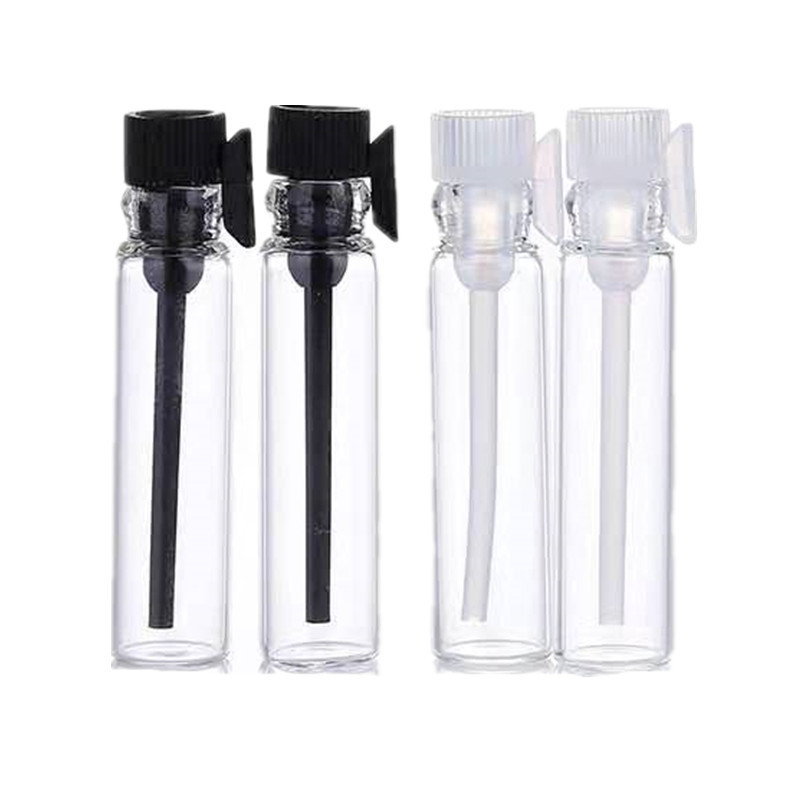 MUB 1ml 2ml Glass Tester Bottle Perfume Sample Vials Mini Glass Tubes with Plastic Stick