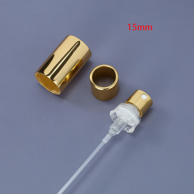 15 mm cosmetic nozzle perfume fine spray golden silver black 13mm machine seal Crimp nozzle