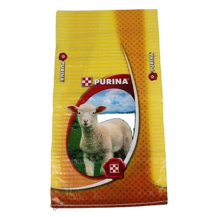 China Supplier 50LB 25KG 50KG PP Woven Farm Animal Pig Chicken Poultry Horse Feed Bag