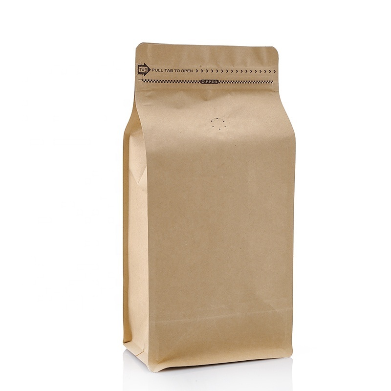 Free Sample Size 32oz 1kg 2lb Costa Rica Square Bottom Coffee Package Bag With Valve And Zipper