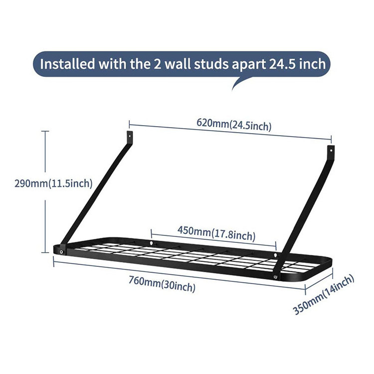 Kitchen Lid Stand Holder Wall Mount Shelf Cupboards Under Cabinet Stainless Hooks Inside Ceiling Mounted Pot Hanging Rack