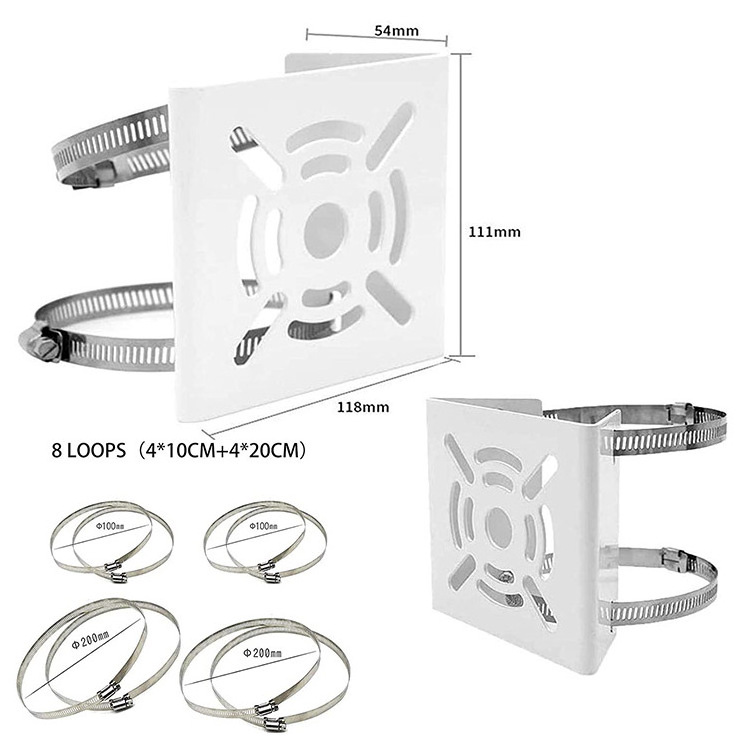 Outside Light Heavy Duty Curtain Poles Camera Antenna Mounting Adapter