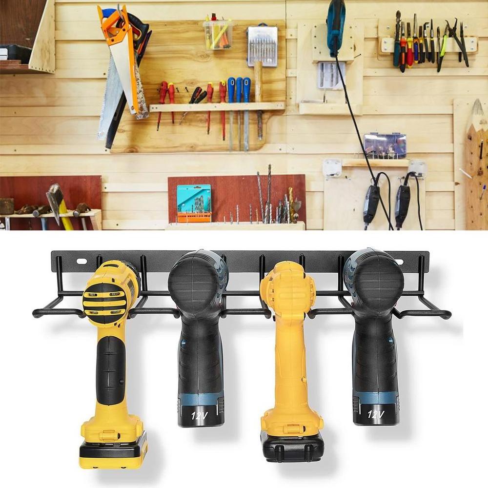 Power Tool Holder Wall Mount Drill Organizer Floating Tool Rack Wall Mounted Storage Rack For Handheld And Power Tools