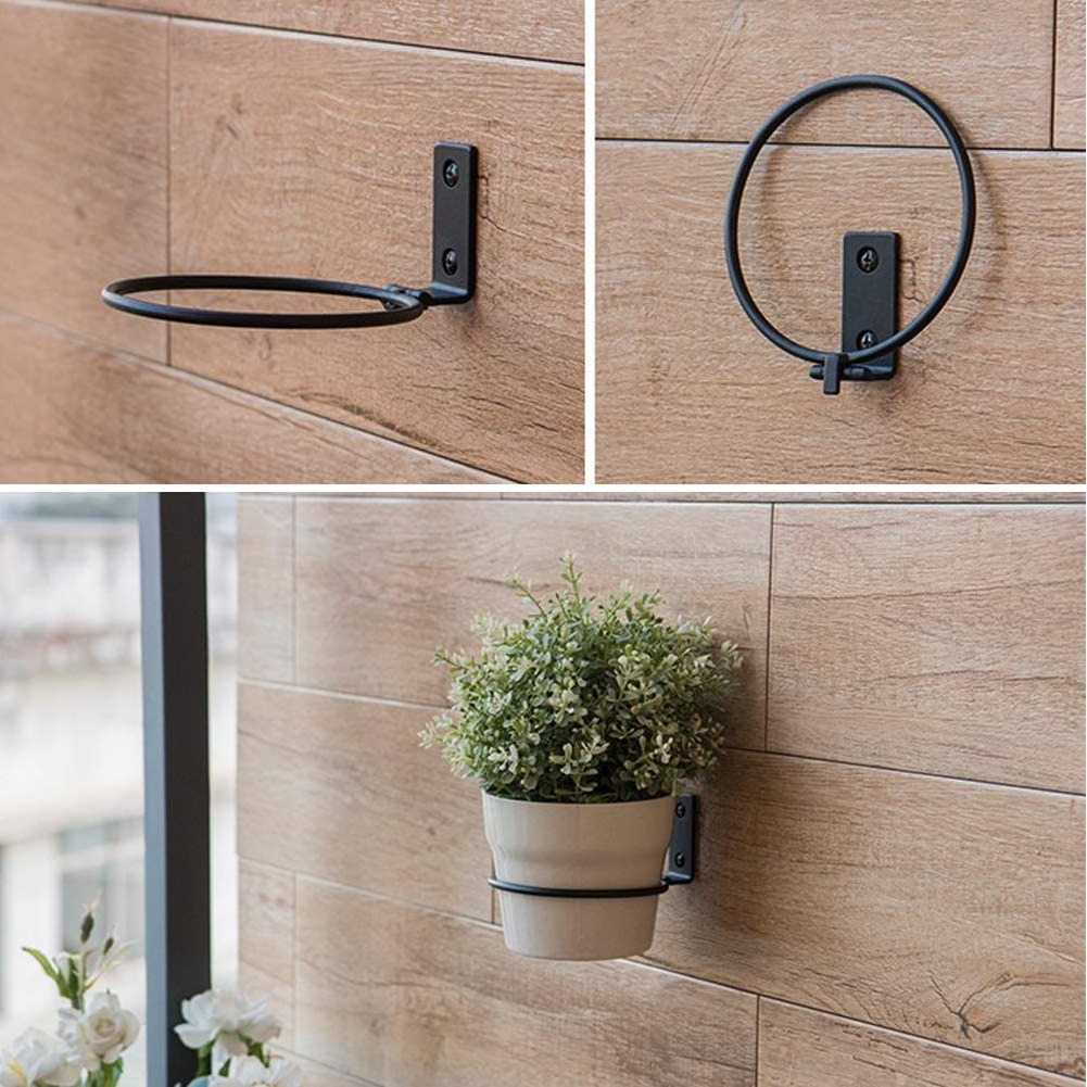 heavy duty metal flower plants pots supports holder ring flowers plant pot support holders rings wall hanging hooks hangers