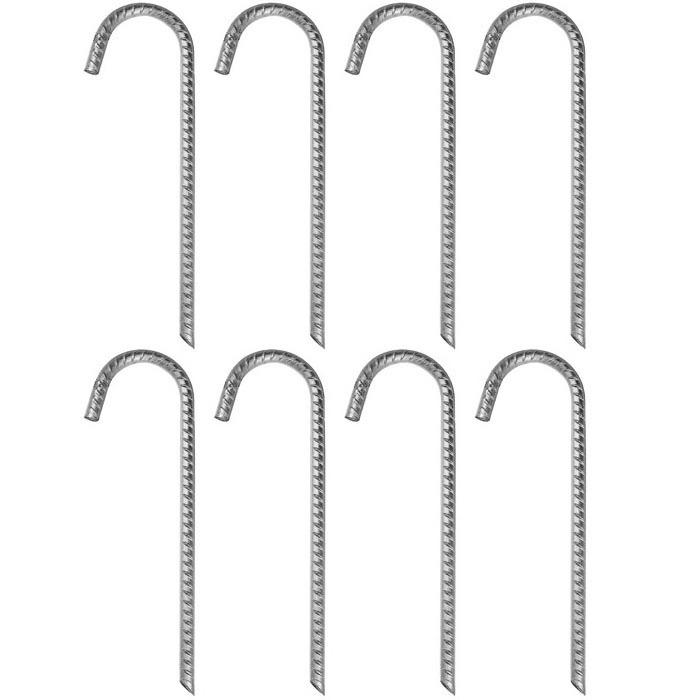 galvanised heavy duty steel ground stakes beach umbrella sand anchor down metal swing set hook fence staples anchors arch