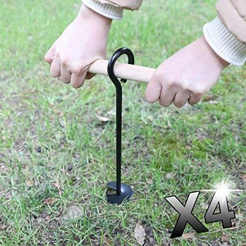 tent anchor bolt trampoline anchoring kit heavy duty swing stake anchors spiral stakes spike dog tie screw ground screws peg