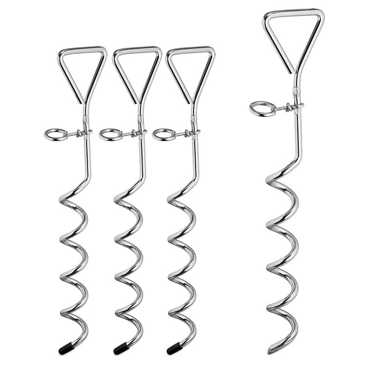 yard dog tie heavy duty pet spiral steel ties stake outdoor camping folding ring ground anchor portable cat dogs grounds anchors