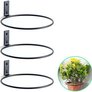 heavy duty metal flower plants pots supports holder ring flowers plant pot support holders rings wall hanging hooks hangers