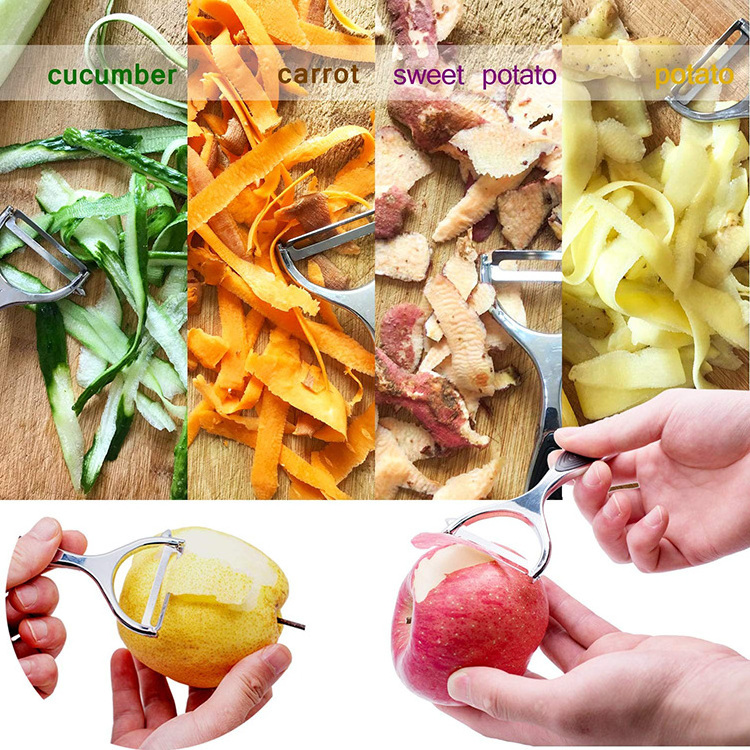 Best Sell Kitchen Swivel Vegetable Peeler Premium Stainless Steel Y Shape Peelers Potato Carrot Fruit Peeler Knife