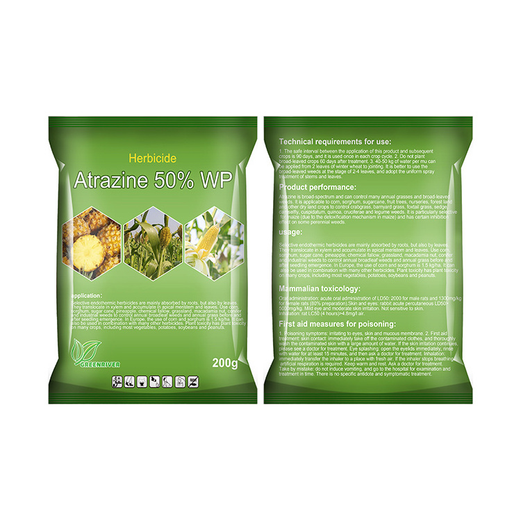 Factory price for atrazine 50%WP high quality herbicide