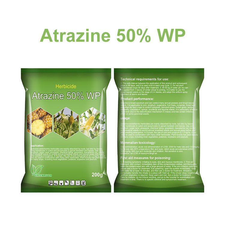 Factory price for atrazine 50%WP high quality herbicide