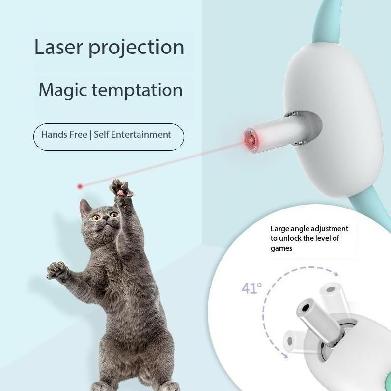 Best Selling Charging Automatic Cat Toy Smart Laser Teasing Cat Teaser Collar Toy