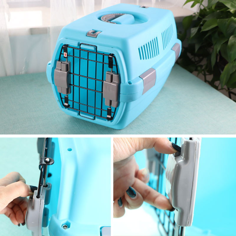 Pet Airline Box Cats And Dogs Travel Plane Dog Cage Portable Big Dog Plastic Air Consignment Box Wholesale