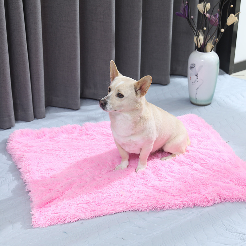 Factory wholesale soft plush pet dog mats, warm pet dog blankets