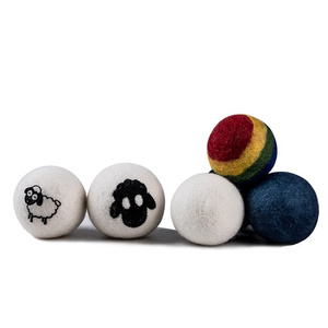 Hot selling Felt Wool Cat Toys Ball  Natural Handmade cat toys ferret toys cat gift