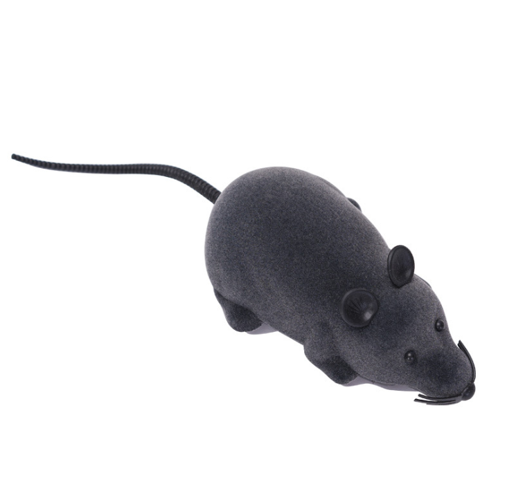 Wholesale electric remote control mouse flocking little mice interactive cat toys