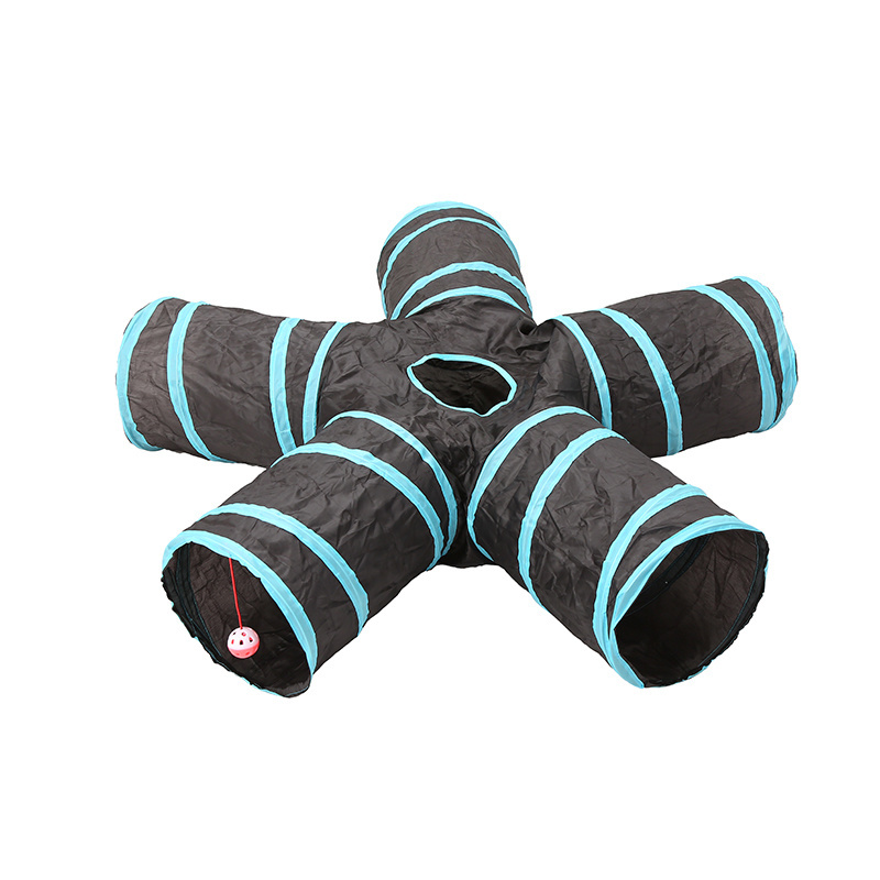 wholesale 5 way Pet Training Tot Cat Agility Play Tunnel Tube Kitty Cat Tunnel