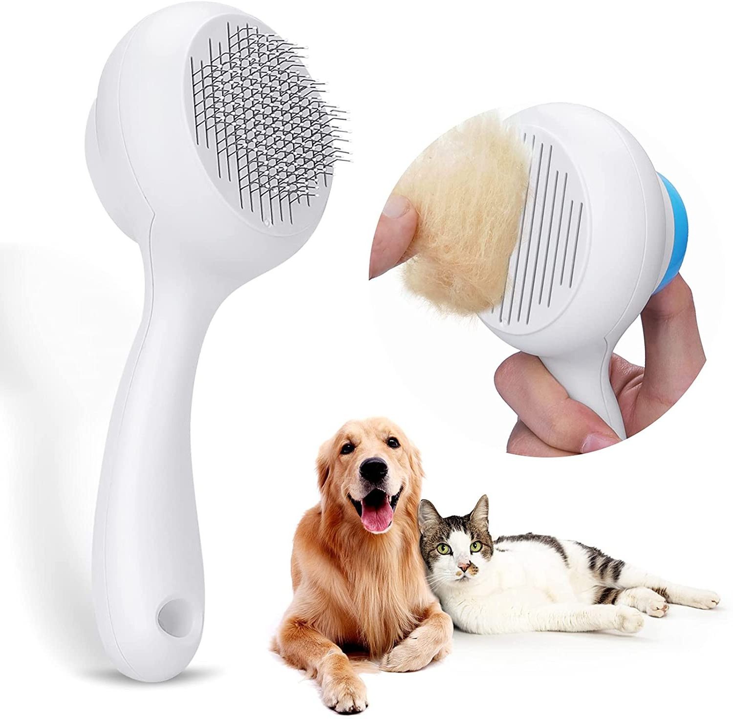 Pet Grooming Slicker Dog Comb Brush Daily Use for Dogs and Cats Deshedding Tool