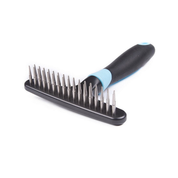 Dog Grooming Comb Pet Deshedding Pin Brush Stainless Steel for Long Hair Pets