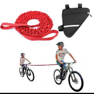 Portable Outdoor Elastic Tow Rope Parents Child Reflective Traction Pull Rope Children Bicycle Tow Rope with Triangle Bag