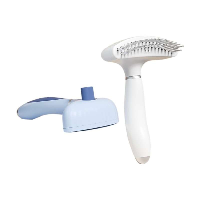 Pet Grooming Brush Double Sided Shedding and Dematting Undercoat Rake Comb Stainless Needle Hair Removal Brush