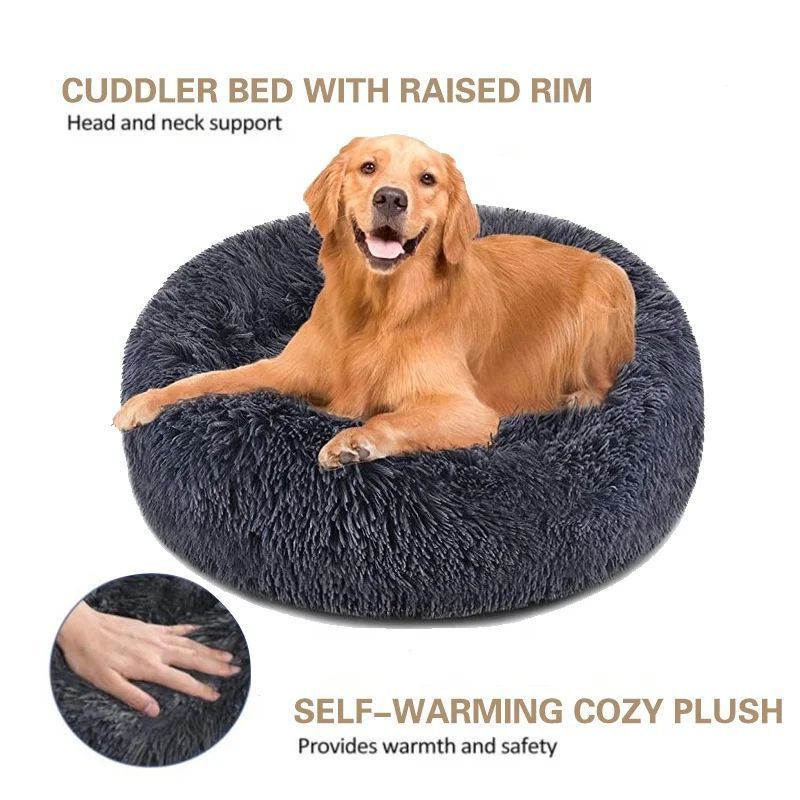 2024 Dog Pads Pet Supplies Plush Dog Bed Sofa Pet Product Bed For Dog Cat Pet Bed For Car Products