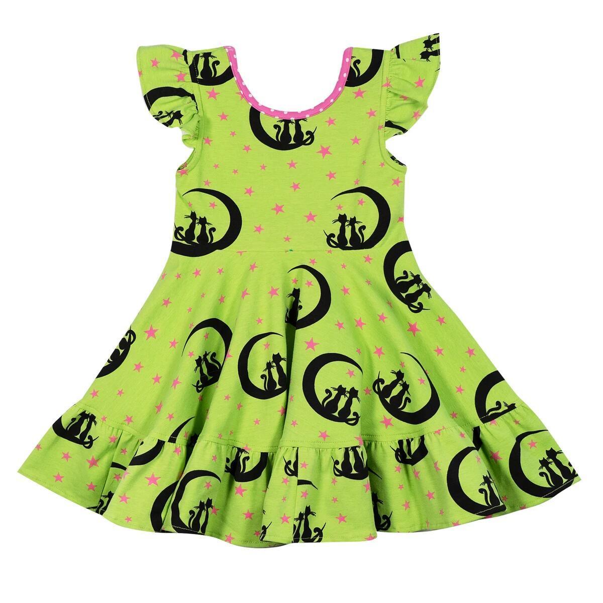 Yiwu Koya factory made wholesale Halloween kids dress lovely girl boutique dress