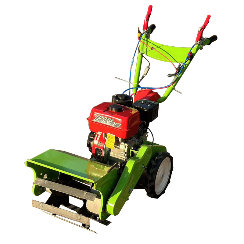 Four-drive gasoline weeder Small household multi-functional cornfield orchard self-propelled lawn mower hand push mower