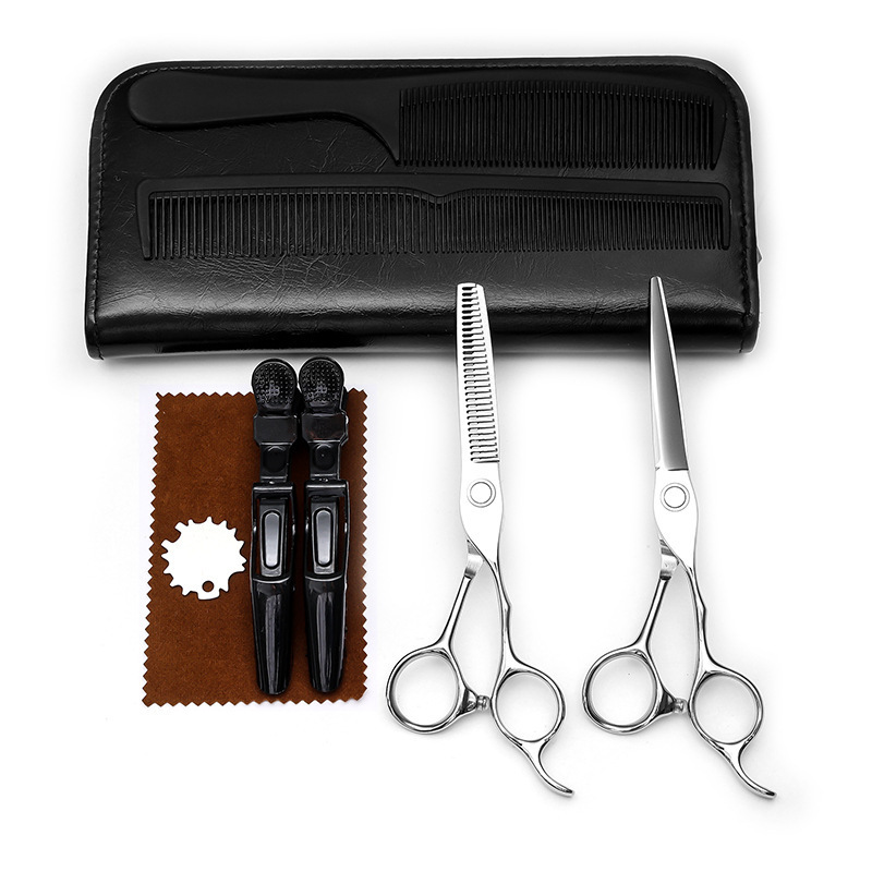 Professional High Quality Hairdressing  Hard Steel Hair Cutting Barber Shears Thinning Scissors for Men Women and Pets