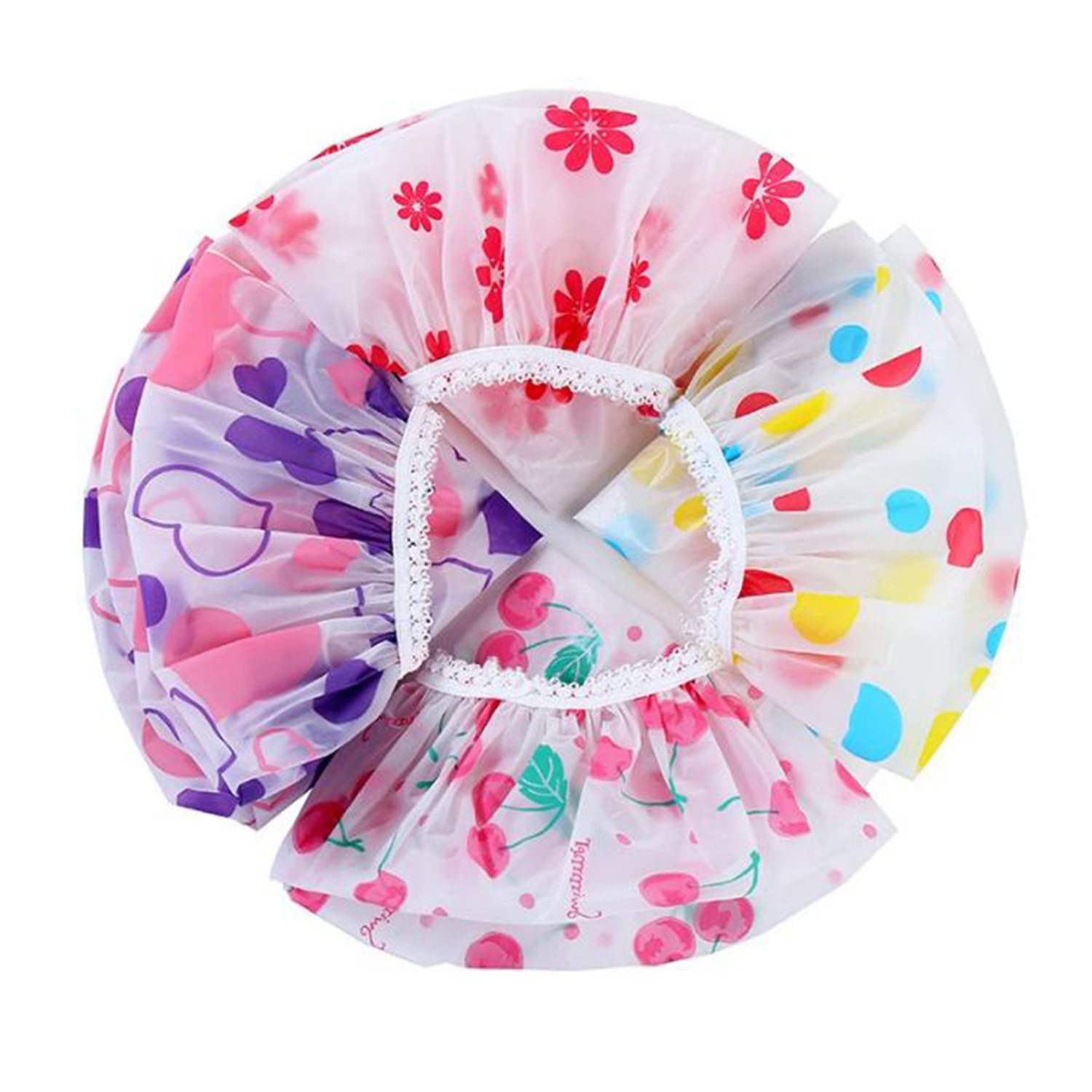 Wholesale Waterproof Shower Cap Thickened Waterproof Oily Fume Cap Female Spa Hairdressing Salon Supplies Shower Cap Bathroom Ac