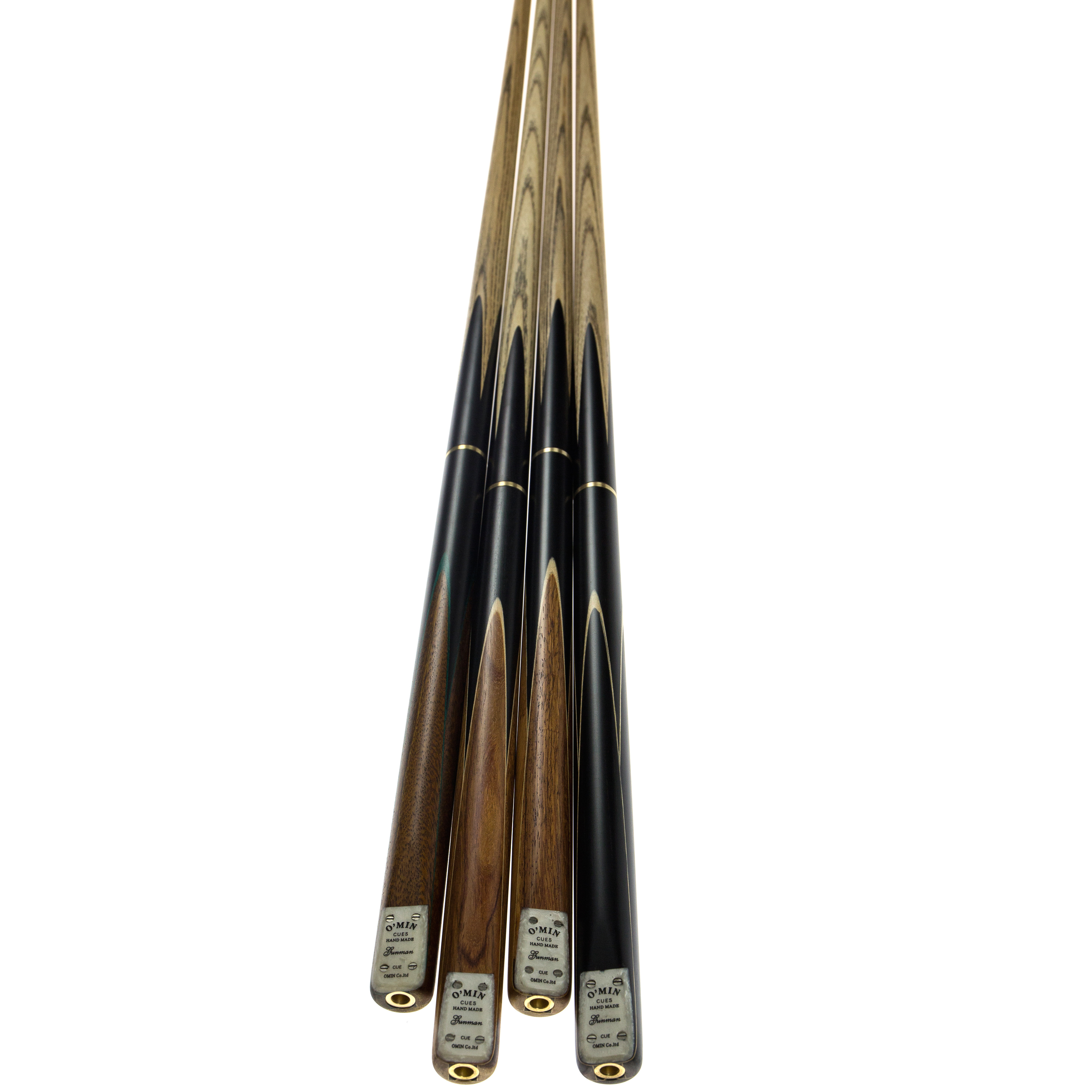 Omin Brand JO-2Q 3/4 Brass Jointed Handmade Gunman Snooker Cue Snooker&brilliard Pool Cue Stick 3 / 4 Jointed Cue Ash Wood Ebony