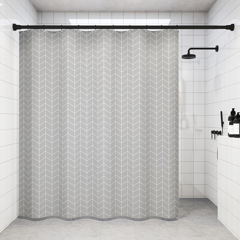 Extendable stainless steel shower curtain rod